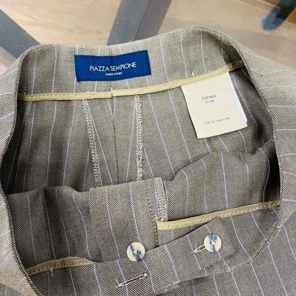 Piazza Sempione NWT Highrise straight legs trousers,Brown ,Size 40 - Picture 6 of 10